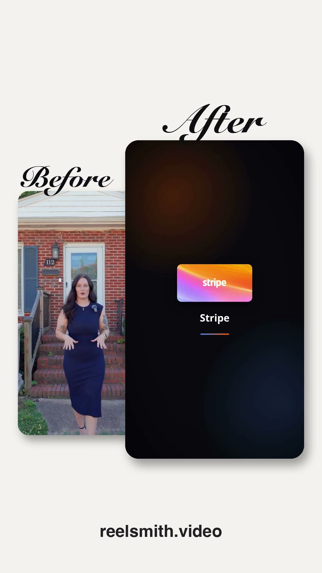 Before and after comparison